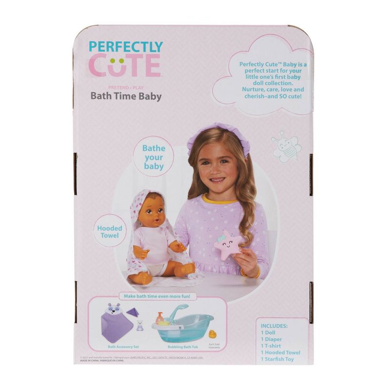 Perfectly Cute Bathtime Baby Doll - Light Brown Hair, 6 of 8