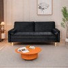 3 Person Seater Couch Sofa, Comfy Couches for Small Spaces, Mid Century Modern Gray Couch for Living Room Apartment Bedroom - 4 of 4