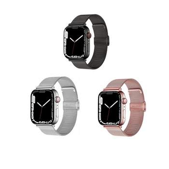 Worryfree Gadgets Metal Mesh Band for Apple Watch 38/40/41mm 42/44/45mm iWatch Series 8 7 6 SE 5 4 3 2 1