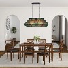 Chloe Lighting Innes Mission Tiffany-Style Blackish Bronze 3 Light Island Pendant 28" Wide - 4 of 4