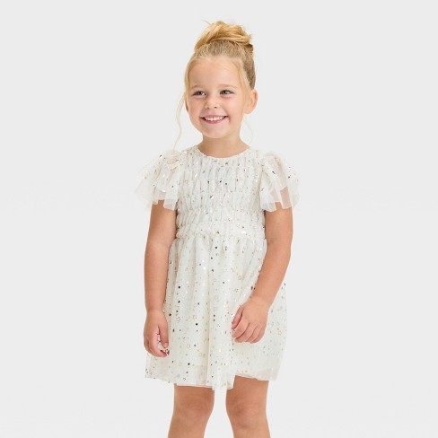 Charabia White Tulle Cats Dress Girls Size 8A outlet Sleeveless