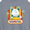 Women's - Peanuts - Charlie Brown Karneval Graphic Racerback Tank - 2 of 4