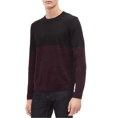 Calvin Klein Mens Colorblocked Knit Sweater