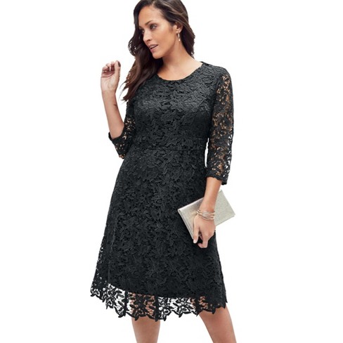 Jessica London Women's Plus Size Lace Fit & Flare Dress - image 1 of 4