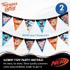 Treasures Gifted Nerf Birthday Banner Pennant - Nerf Party Supplies - 2 Pack - 3 of 4