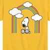 Boys' - Peanuts - Snoopy Looking Up Rainbow Short Sleeve Graphic T-Shirt - 2 of 4