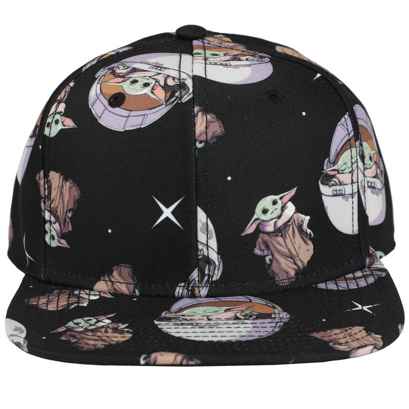 Star Wars Grogu All Over Print Snapback Hat, 1 of 6