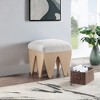 Meridian Furniture,Altair Velour Fur Fabric Bench - 2 of 4