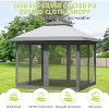 12x12 FT Pop Up Gazebo with Automatic Eaves & Central Lock - Heavy Duty Water-Resistant Oxford Canopy, Easy Fold Portable Shelter for Patio - 4 of 4