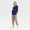 3/4 Sleeve Boat Neck Maternity T-Shirt - Isabel Maternity by Ingrid & Isabel™ - 3 of 3