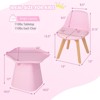 Infans Kids Table & 2 Chairs Set Children Activity Play Table w/ Padded Seat Beech Legs - 2 of 4