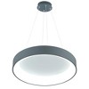 CWI Lighting Arenal LED Drum Shade Pendant With Gray & White Finish - 4 of 4