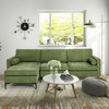 Tangkula L-shaped Modular Sectional Sofa Couch w/ 2 Bolsters Power Socket & USB Ports - 3 of 4