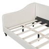 NicBex Twin/Full Size L-Shaped Linen Daybed with Solid Wood Legs for Bedroom,Living Room,Apartment - 4 of 4