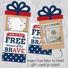 Big Dot of Happiness Happy Veterans Day - Patriotic Money and Gift Card Sleeves - Nifty Gifty Card Holders - Set of 8 - 3 of 4