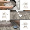 Green Floral Area Rug, Washable Non-Slip Classic Carpet for Living Room, Bedroom and Nursery - 4 of 4