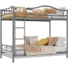 Bunk Bed Twin with Ladde & Full-Length Guardrails, Heavy Duty Metal 400 LBS Weight Capacity, Space-Saving Design, Noise Free, No Box Spring Needed - 3 of 3