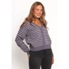 Petal and Pup Zammy Lurex Strip Button Front Cardigan - Grey XL - 4 of 4