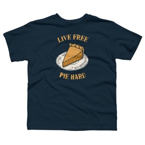 Boy's Design By Humans Live Free Pumpkin Pie Hard By dumbshirts T-Shirt - 1 of 3
