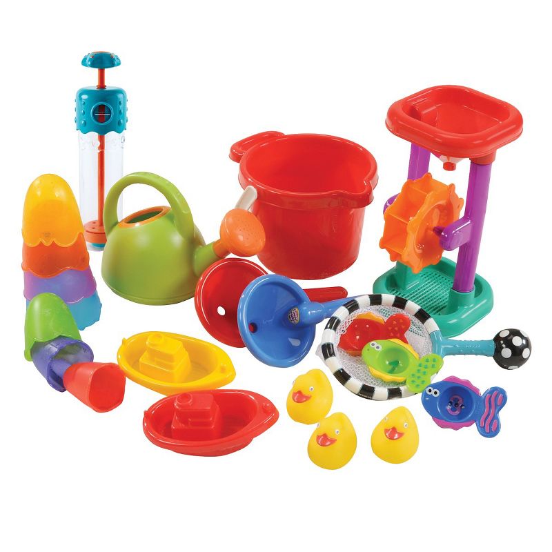 Kaplan Early Learning Waterworks Sand and Water Play Set for Twos, 1 of 5