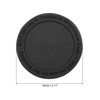 Unique Bargains Rubber Silicone Black Coasters - 2 of 4