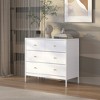 HDZNVF 35.4 inch Wide White 4 Drawer Dresser, Wooden Storage Cabinet for - 3 of 4