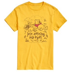 Men's - Winnie The Pooh - Just Resting My Eyes Short Sleeve Graphic T-Shirt - 1 of 4
