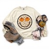 Simply Sage Market Pumpkin Leopard Smiley Sweatshirt - 3 of 4