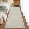Washable Striped Area Rug Non-Slip Strip Rugs for Living Room Low Pile Floor Carpet Rugs for Bedroom Dining Room Home Office - 3 of 4