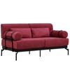 YOOCOZZ 59" Loveseat Sofa with Unique Cylindrical Armrests and Flexible USB Ports - 3 of 4