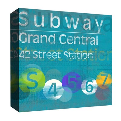 16" x 16" Subway Grand Central Decorative Wall Art - PTM Images