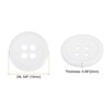 Unique Bargains Resin Craft Snap Round Flat 4-Hole Sewing Buttons 50 Pcs - 2 of 4