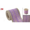 Unique Bargains Burlap Lace Edge Party Decoration Craft Ribbon Strap Roll - 4 of 4