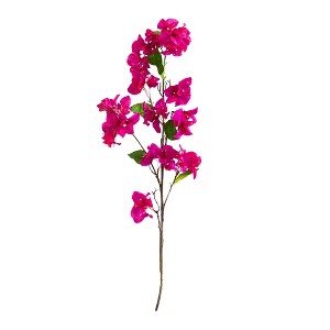Nearly Natural 47-in Artificial Bougainvillea Flower Stems, Set of 3, Purple - 1 of 2