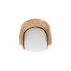 Jennifer Taylor Home Santorini 19" Wicker Back Outdoor Patio Dining Chair, Set of 2, Wheat Beige Axroma Olefin - 4 of 4