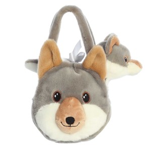 Aurora Small Wolf Eco Nation Eco-Friendly Stuffed Animal Grey 6.5" - 1 of 4