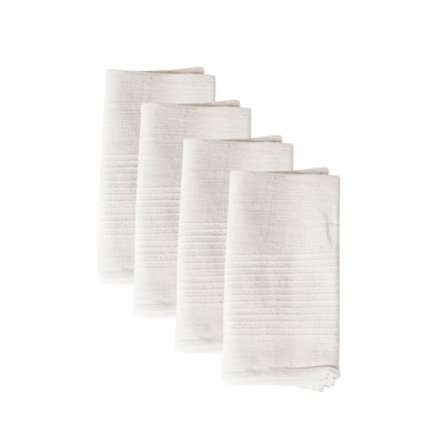 Slickblue Hand Spun Cotton Napkins, Textured Cloth Napkin Set, Modern Style, 20 x 20 Inch, Multiple Colors, Pack Options