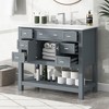 CAVINAS Bathroom Vanity with Top Single Sink,Modern Bathroom Storage Cabinet with 2 Soft Closing Doors and 6 Drawers - 2 of 4