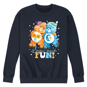 Men's - Care Bears - Snow Much Fun Graphic Fleece Sweatshirt - 1 of 4