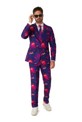 Suitmeister Men's Party Suit - Retro Neon Navy - Purple : Target