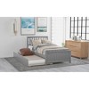 Twim Size Wood Platform Bed with Trundle - 3 of 4