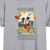 Women's - Disney - Nature The Antidote To Stress Oversized Graphic T-Shirt - 2 of 4