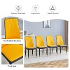 CAVINAS 4-Piece Modern PU Leather Dining Chairs, Kitchen Side Chair with PU Material High Back Seat and Sturdy White Leg - 4 of 4