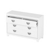 Spacious Full Size 6 Drawer Storage Cabinet, Elegant Decorative Dresser for Bedroom and Living Room with Unique Accents-Maison Boucle - 4 of 4