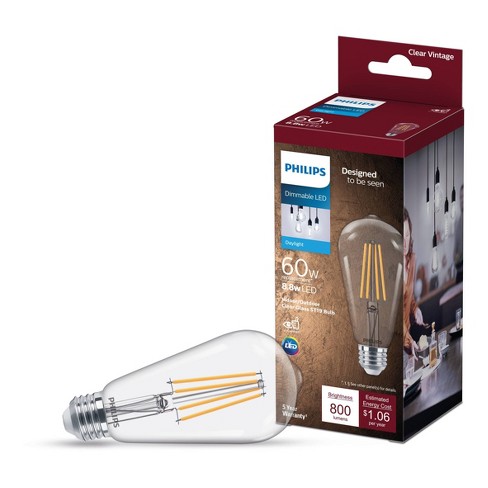 Philips Premium 60w E26 Led Bulb T20 Clear : Target