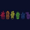 Adult Design By Humans Cactus Lover Succulent Rainbow Pride Garden By Avocato T-Shirt - 2 of 2
