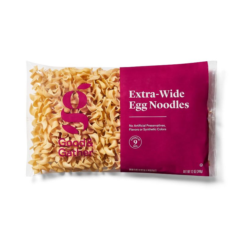 Extra-Wide Egg Noodles - 12oz - Good &#38; Gather&#8482;, 1 of 5