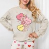 Simply Sage Market Women's Graphic Sweatshirt Retro Valentine Hearts - image 2 of 3