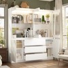 Famapy Modular Kitchen Pantry Cabinet with Light & Glass Doors - 3 of 4