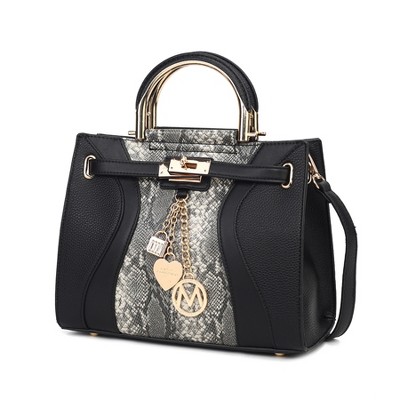 MKF Collection Cassia Snake embossed Vegan Leather Women’s Satchel Bag by Mia K